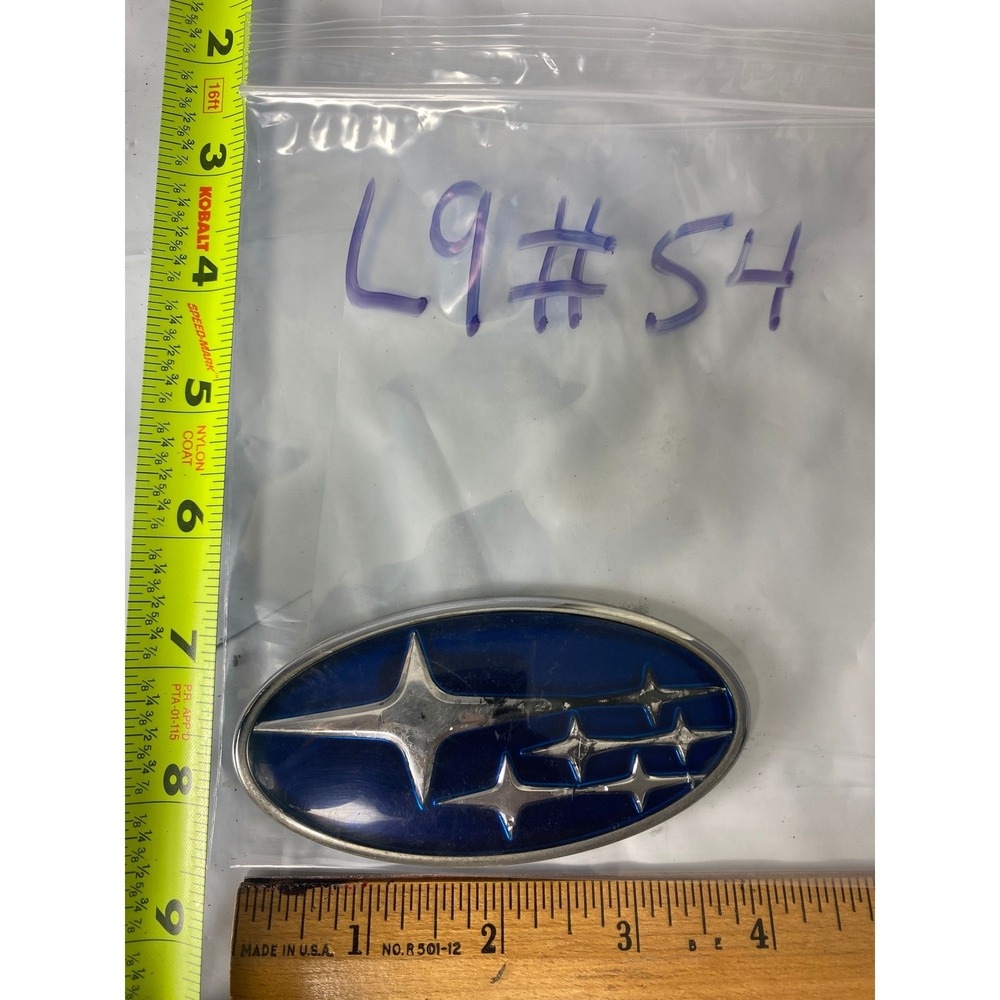 Subaru Blue Silver Oval Star Logo Emblem Badge Nameplate Replacement 4 Inch